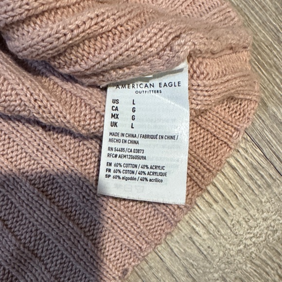 Pink Ribbed Knit Sweater - Picture 4 of 6